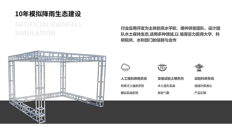 室內人工模擬降雨侵蝕實驗